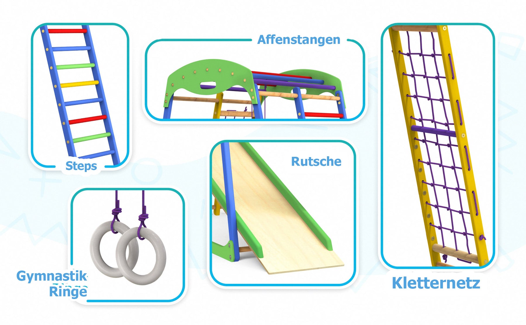 Terrain de jeu intérieur pour enfants - Glissade SPORTWOOD