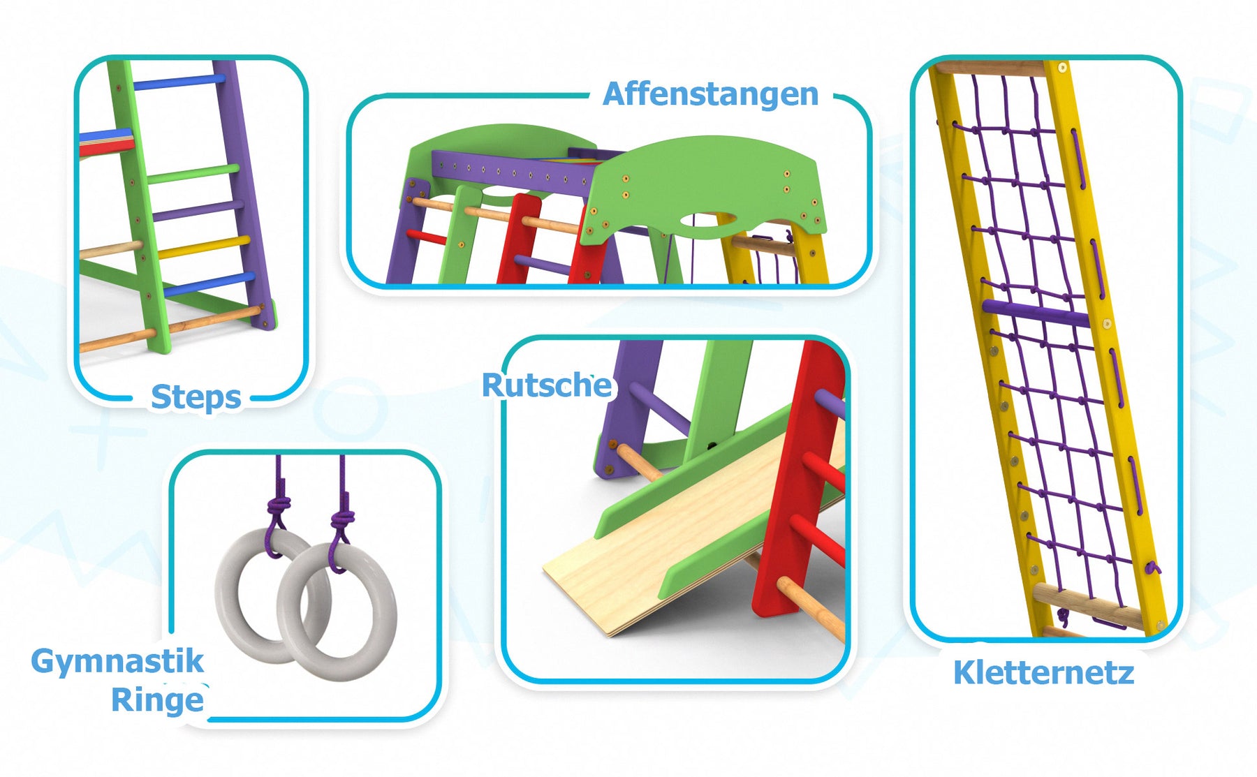 Indoor Playground Toddler Climber Slide AKVARELKA MINI