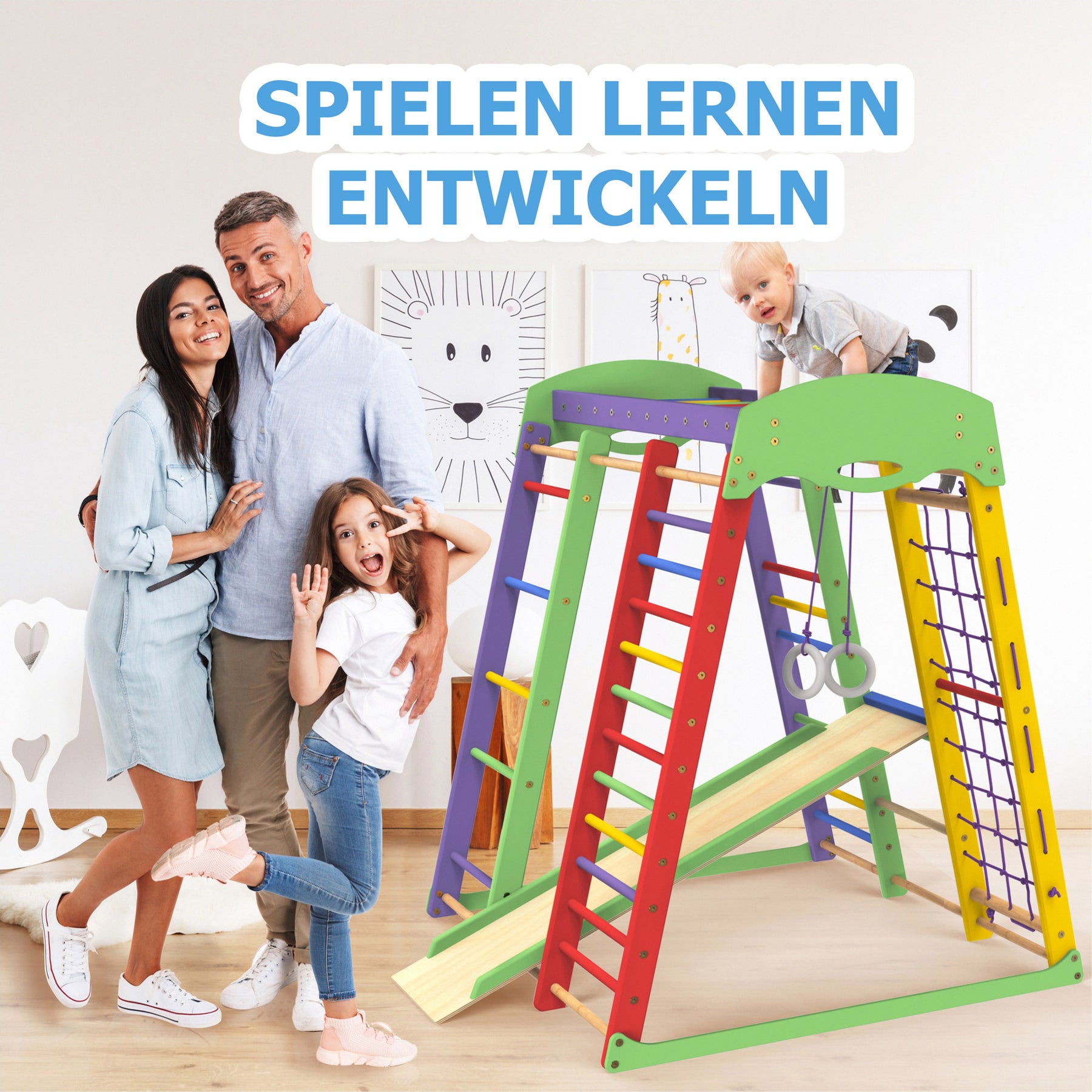 Indoor Playground Toddler Climber Slide AKVARELKA MINI