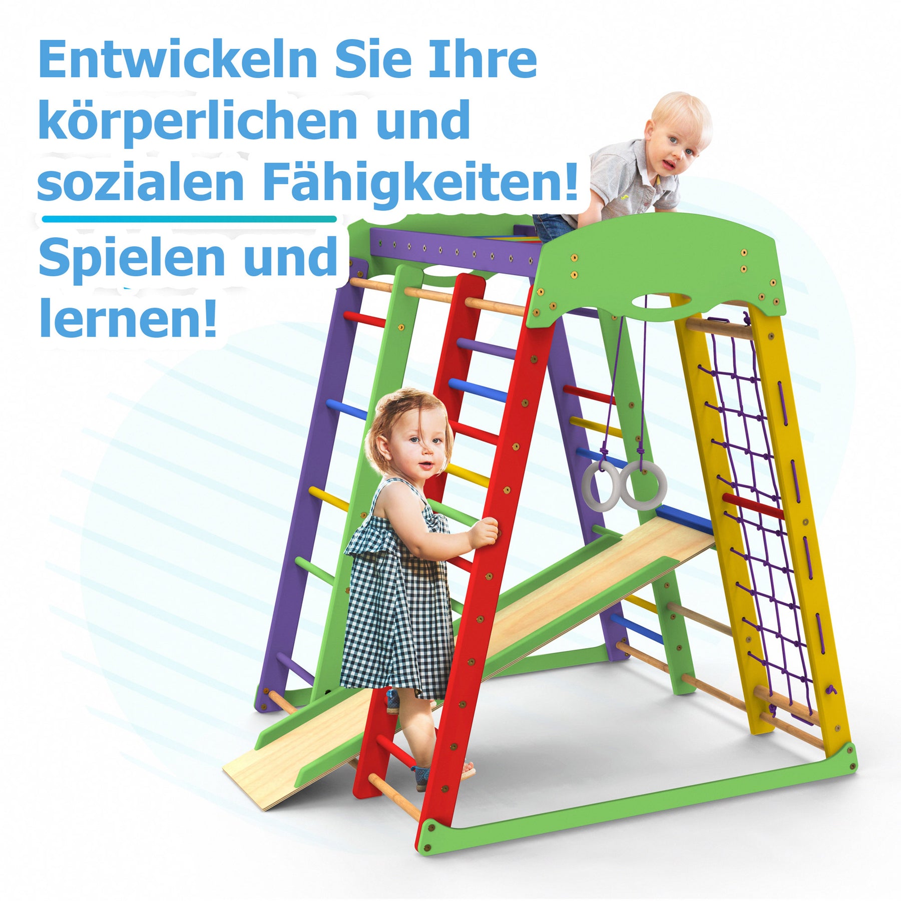 Indoor Playground Toddler Climber Slide AKVARELKA MINI
