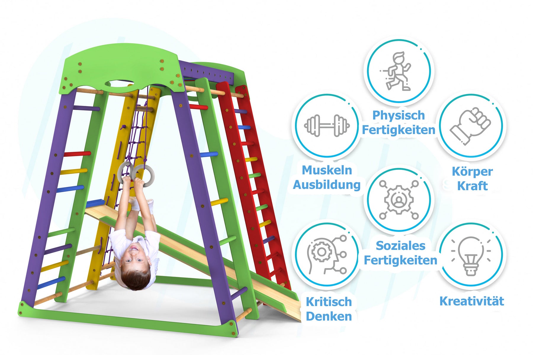 Indoor Playground Toddler Climber Slide AKVARELKA MINI