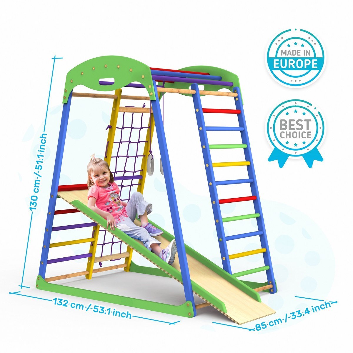Terrain de jeu intérieur pour enfants - Glissade SPORTWOOD