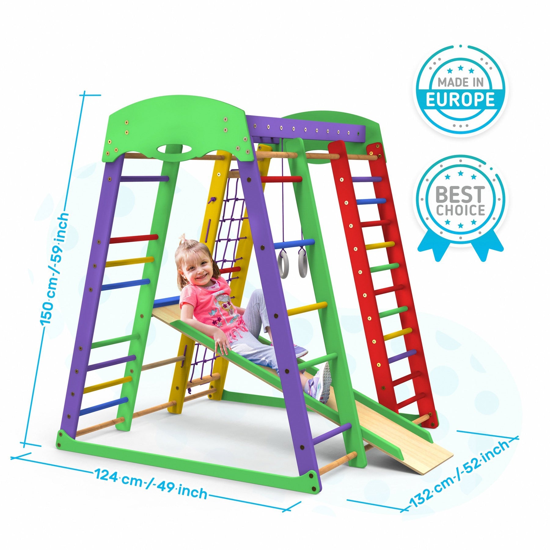 Indoor Playground Toddler Climber Slide AKVARELKA MINI