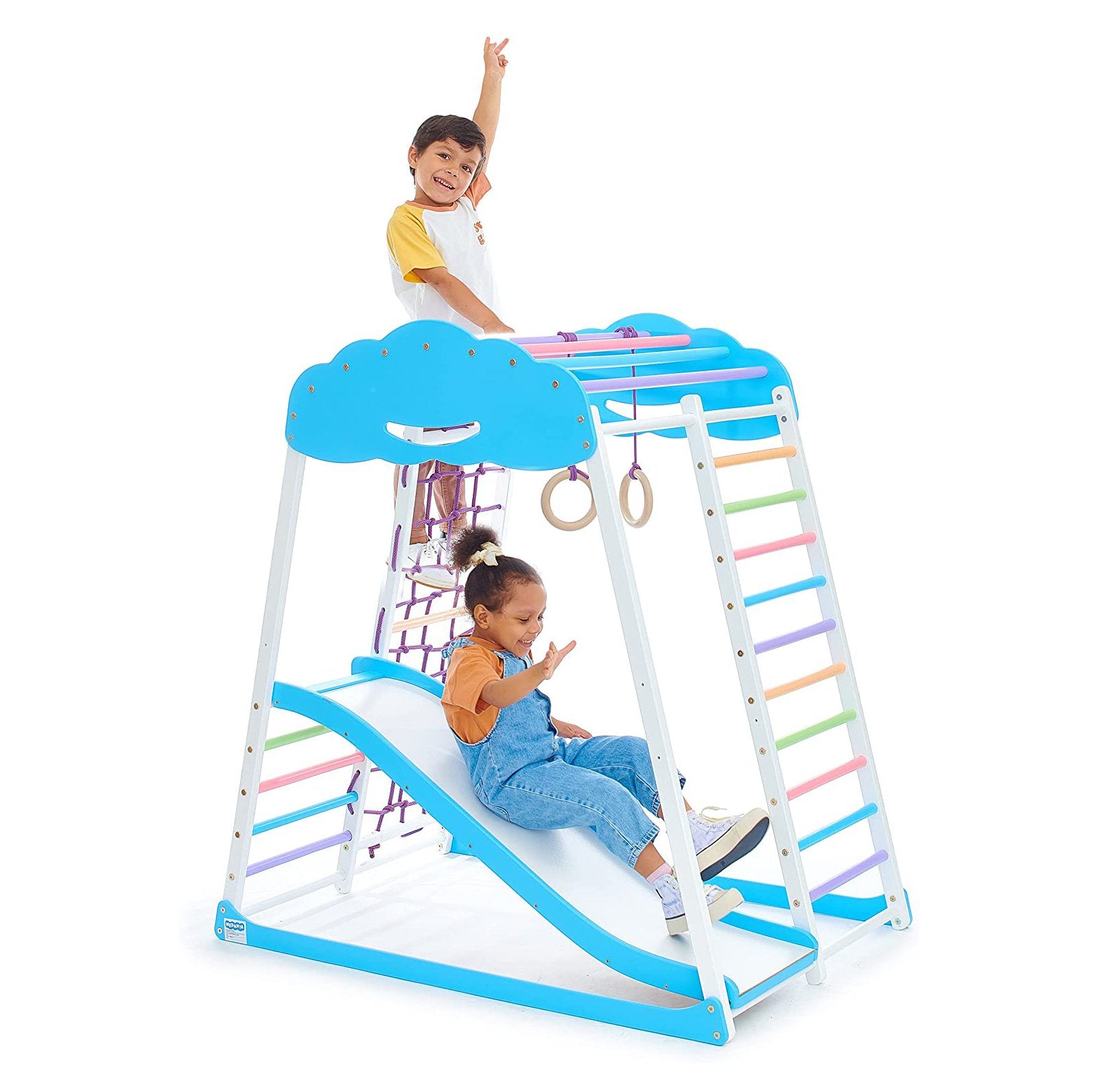 Indoor Playground Toddler Climber Slide Sportwood-Cloud